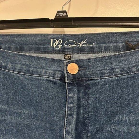 DIANE GILMAN (DG2)  BLUE JEANS PLUS SIZE 28PW - Picture 2 of 3